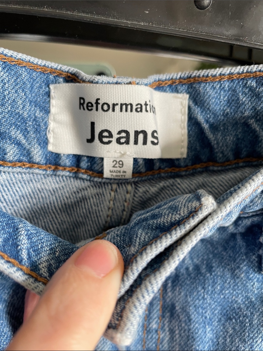 Reformation cary high rise slouchy straight jean - Picture 6 of 7